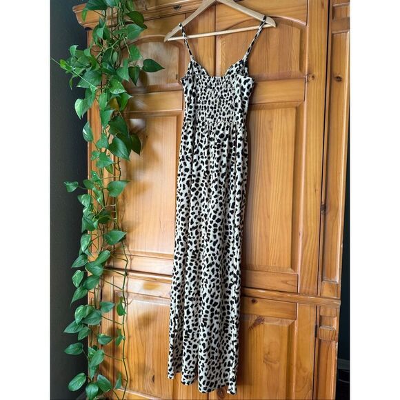 Express Leopard Print Wide-Leg Jumpsuit XS - Picture 13 of 13